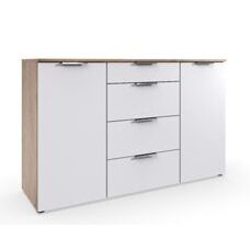 Sideboard BUENOS AIRES Weiss-Plankeneiche