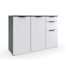 Sideboard SALTA Weiss-Graphit