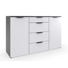 Sideboard SALTA Weiss-Graphit