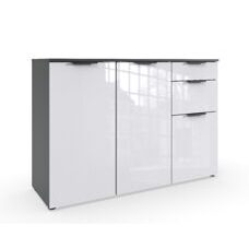 Sideboard TANDIL Lack Weiss-Graphit