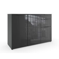 Sideboard POSADAS Glas Grey-Graphit