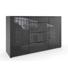 Sideboard POSADAS Glas Grey-Graphit