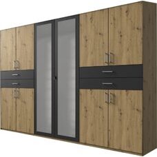 Kleiderschrank TAIGA Artisan Eiche-Graphit