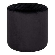 Hocker EJBY Velvet schwarz