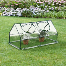 Mini Gewächshaus Laubach 120x60x60cm Transparent PVC Folie