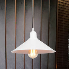 Pendant Lamp Hinckley Hanging Lamp White Living Room Lamp Retro 1 x E27 Kitchen Lamp Hanging