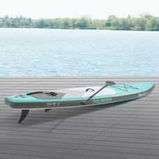 Paddleboard Palmeira 320x76x15cm bis 150 kg Grün/Weiss/Grau