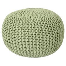 Pouf 55 cm Grobstrick Optik extrahoch 37 cm neon