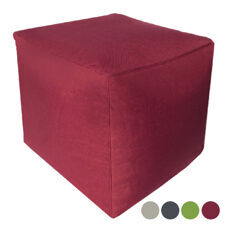 Sitzwürfel Bamba 45x45x45 cm formstabil wasserfest rot - bordeaux