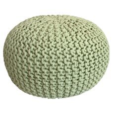 Pouf 45 cm Sitzpouf Grobstrick Optik Höhe 30 cm neon