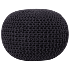 Pouf schwarz ? 50 cm CONRAD