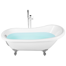 Badewanne freistehend weiss oval 170 x 76 cm CAYMAN