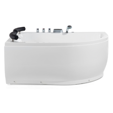 Whirlpool Badewanne weiss Eckmodell mit LED rechts 160 x 113 cm PARADISO