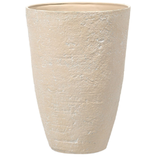 Blumenkübel beige rund 51 x 51 x 71 cm CAMIA