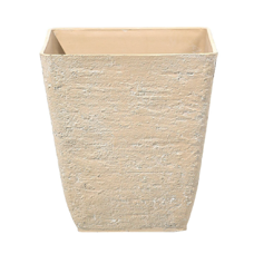 Blumenkübel beige quadratisch 39 x 39 x 43 cm DELOS