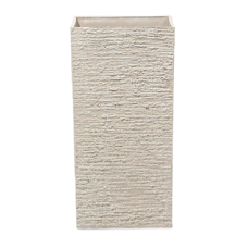 Blumenkübel beige quadratisch 30 x 30 x 60 cm GAZA