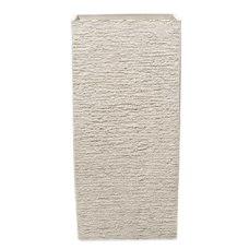 Blumenkübel beige quadratisch 40 x 40 x 81 cm GAZA