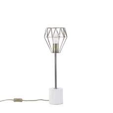 Tischlampe gold 53 cm Gitter MOONI gross