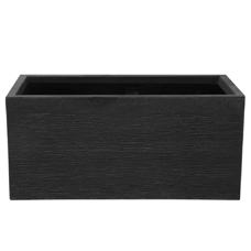 Blumentopf schwarz rechteckig 80 x 37 x 38 cm MYRA