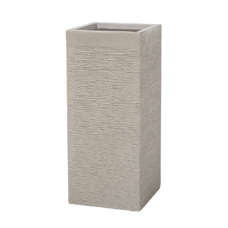 Blumentopf beige quadratisch 26 x 26 x 60 cm DION