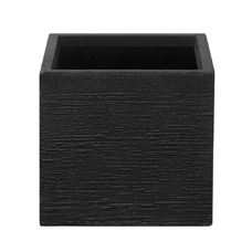 Blumentopf schwarz quadratisch 30 x 30 x 28 cm PAROS