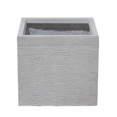 Blumentopf weiss quadratisch 30 x 30 x 28 cm PAROS