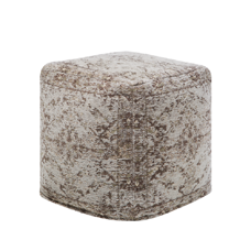 Pouf grau-beige 42 x 42 cm MEERUT