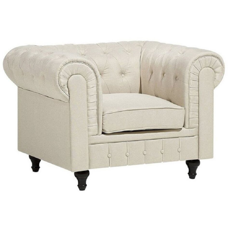 Sessel Polsterbezug beige CHESTERFIELD