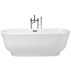 Badewanne freistehend weiss oval 170 x 77 cm TESORO