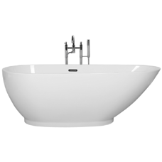 Badewanne freistehend weiss oval 170 x 80 cm GUIANA