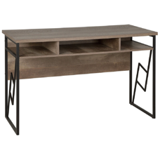 Schreibtisch dunkler Holzfarbton 120 x 60 cm FORRES