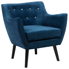 Sessel Samtstoff marineblau DRAMMEN