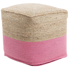 Pouf rosa 44 x 44 cm KIRAMA