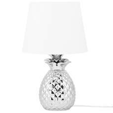 Tischlampe silber 52 cm rund PINEAPPLE