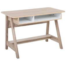 Schreibtisch heller Holzfarbton / weiss 110 x 60 cm JACKSON