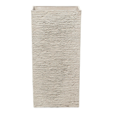 Blumenkübel beige quadratisch 35 x 35 x 70 cm GAZA