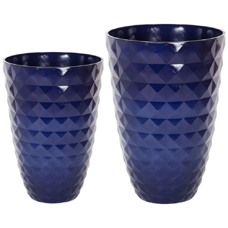 Blumentopf 2er Set marineblau FERIZA