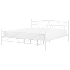 Metallbett weiss Lattenrost 180 x 200 cm RODEZ