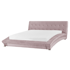 Wasserbett Samtstoff rosa 160 x 200 cm LILLE