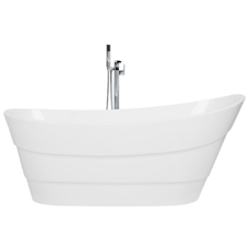 Badewanne freistehend weiss oval 170 x 73 cm BUENAVISTA