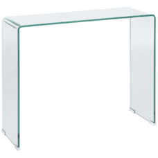 Konsolentisch Glas transparent 90 x 30 x 75 cm KENDALL