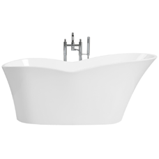 Badewanne freistehend weiss 170 x 80 cm DULCINA