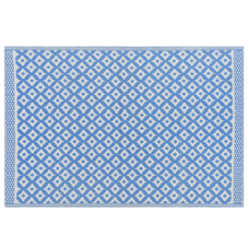 Outdoor Teppich blau 160 x 230 cm geometrisches Muster THANE