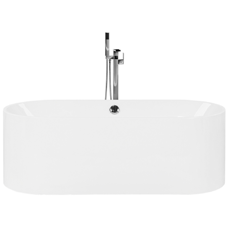 Badewanne freistehend weiss oval 170 x 75 cm CATALINA