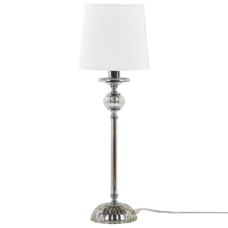 Tischlampe weiss 62 cm rund KUBENA