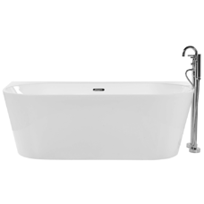 Badewanne weiss ovale Form 170 x 80 cm HARVEY