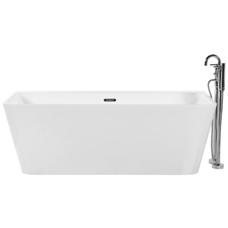 Badewanne weiss rechteckig 170 x 80 cm HASSEL