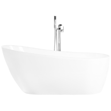 Badewanne freistehend weiss oval 170 x 78 cm SOLARTE