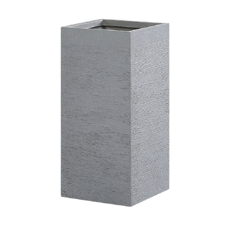 Blumentopf grau quadratisch 26 x 26 x 60 cm DION