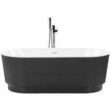 Badewanne freistehend schwarz oval 170 x 80 cm EMPRESA